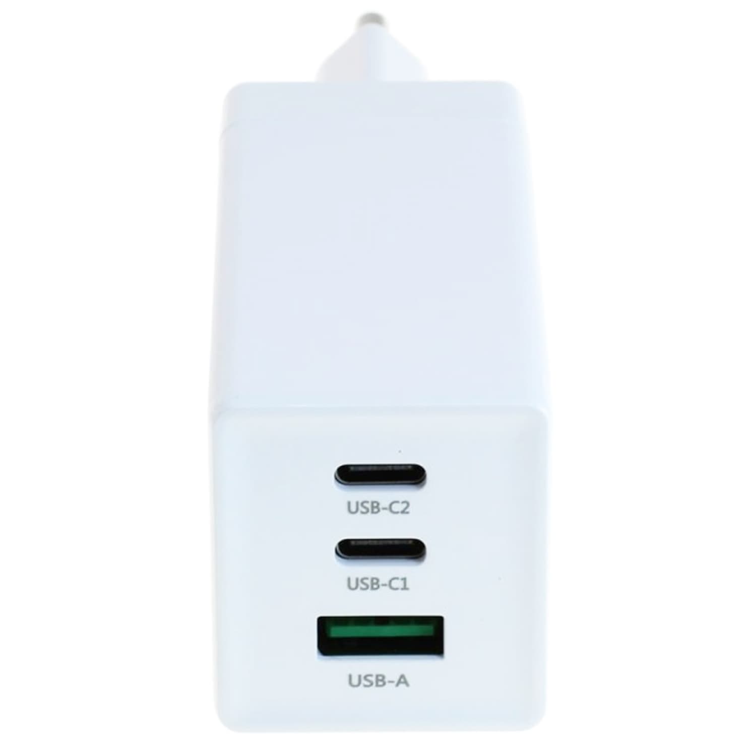 Adaptateur de charge USB-C 65 W avec deux ports de livraison USB-C Type-C Power PD et un port USB-A