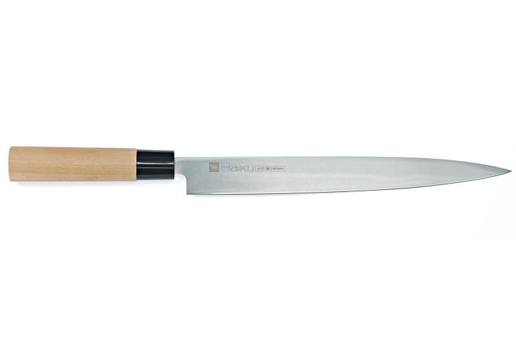 Couteau à trancher japonais chroma haiku 26cm manche honoki