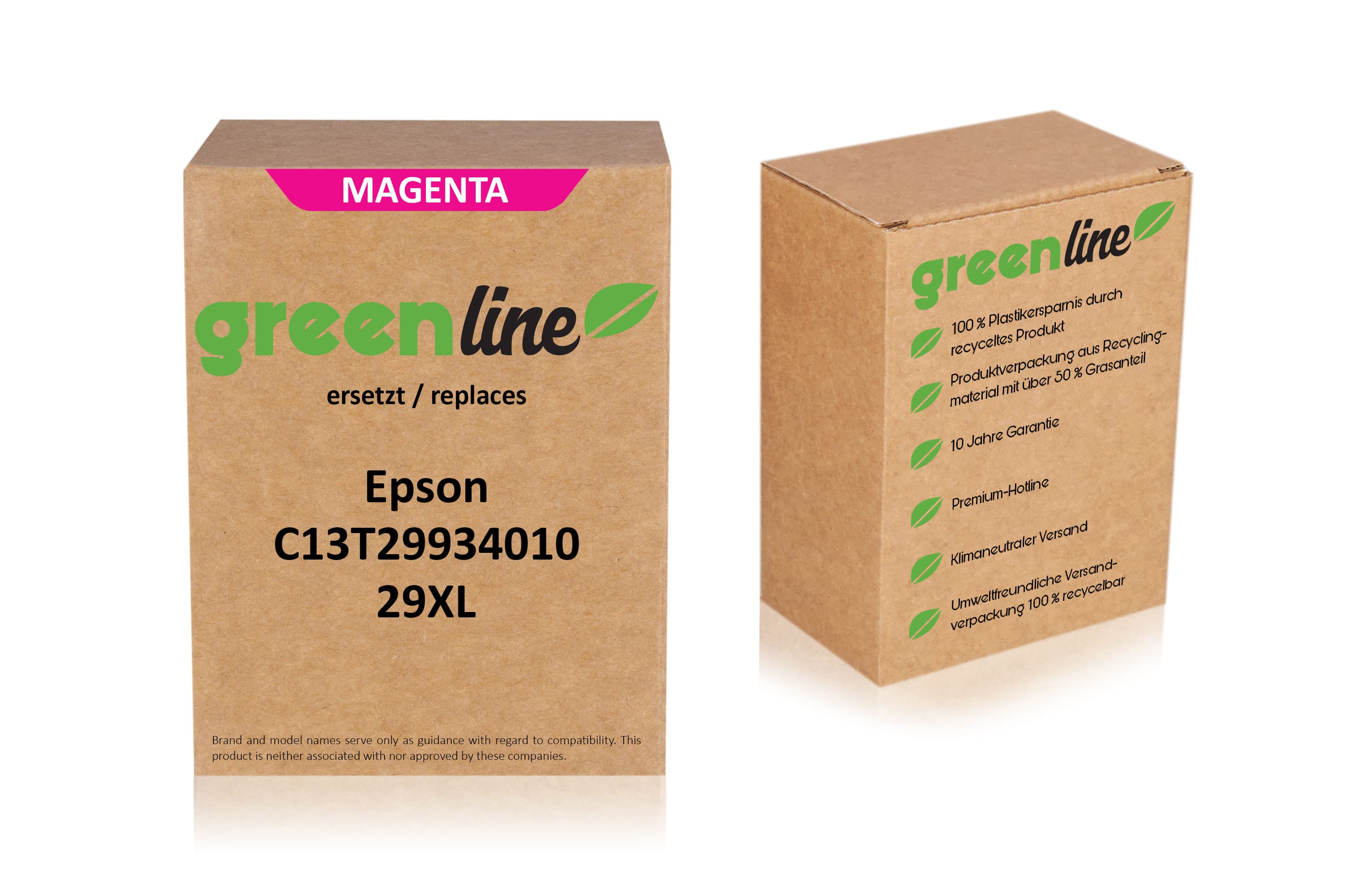 greenline remplace Epson C 13 T 29934010 / 29XL Cartouche d'encre, magenta
